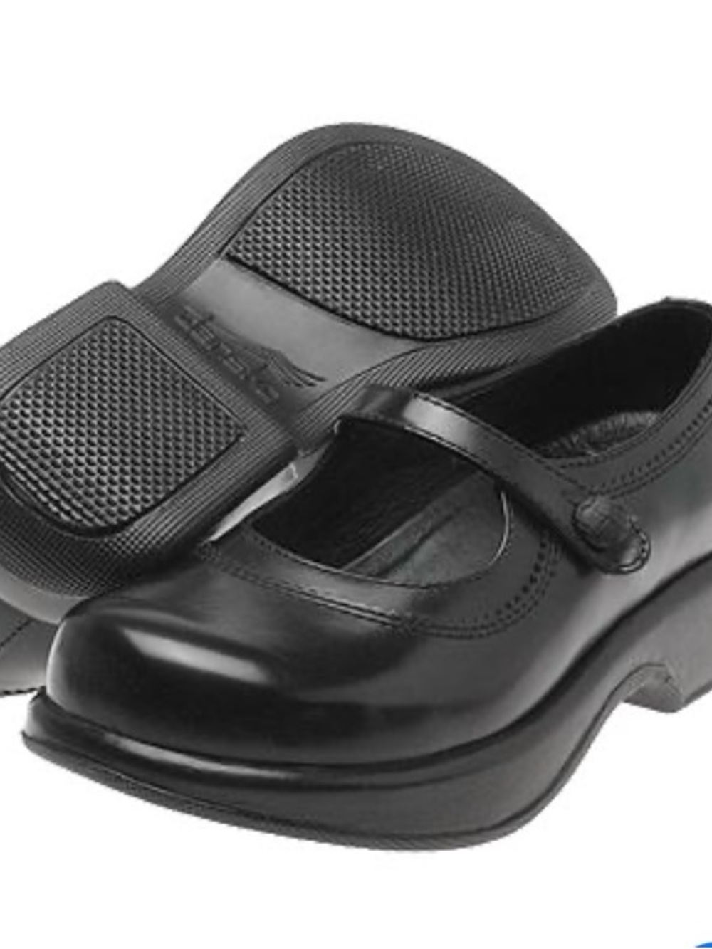 Dansko Black Mary Jane Strap Shoes